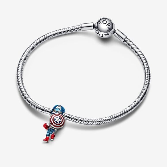 Pandora Marvel The Avengers Captain America Charm - Picture 3 of 6